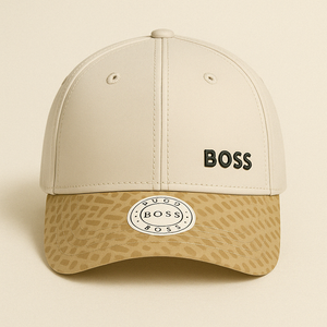 Gorra Boss Beige Visera Texturizada